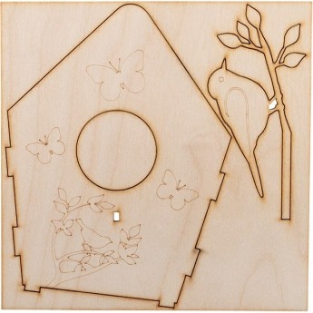 Доска для выжигания REXANT КОРМУШКА ДЛЯ ПТИЦ 3D модель