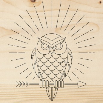 Доска для выжигания REXANT СОВА 150х150 мм