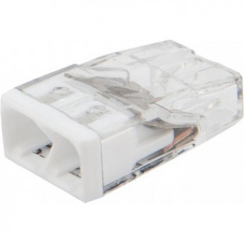 Экспресс-клемма REXANT СМК 2273-202, 2-проводная 0.5-2.5 мм², прозрачная, блистер (5 шт./уп.)