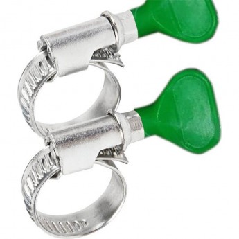 Хомут червячный REXANT 20-32-0,7 мм, с ключом W (упак. 50 шт)