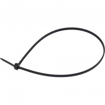 Хомут-стяжка нейлоновая REXANT с тройным замком 300x3,6мм, черная (100 шт/уп)