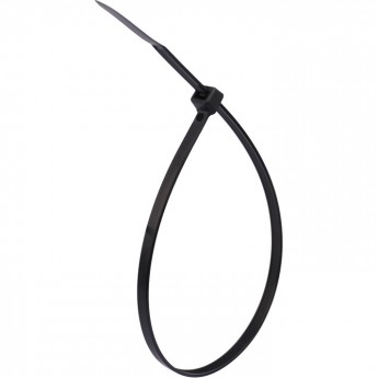 Хомут-стяжка REXANT кабельная нейлоновая 300x4.8 мм черная, 100 шт.