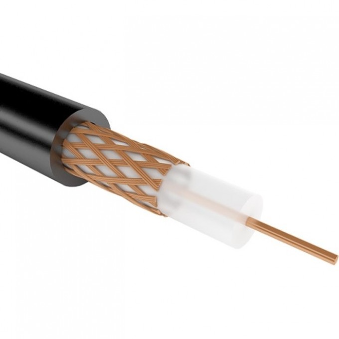 Кабель коаксиальный REXANT РК 75-4-11 200 м черный 01-2697 Кабель коаксиальный REXANT РК 75-4-11 200 м черный 01-2697