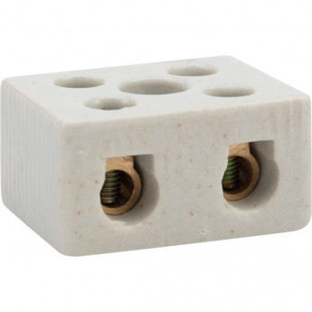 Клемма керамическая REXANT КВ 16 мм² винтовая с крепежным отверстием, 50 шт.