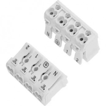 Клемма пружинная соединительная REXANT КСП 4-полюсная (50 шт./уп.)