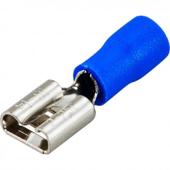 Клемма REXANT плоская изолированная РПи-м 2.5-(6.3)/РпИм 2-250 гнездо 6.6 мм, 1.5-2.5 мм² (в упак. 10 шт.)