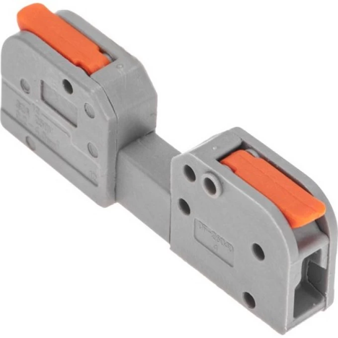 Клемма REXANT СМК 222-421R проходная разъемная, 1 полюс, серая, 0,2-2,5/4мм² (50 шт/уп) 07-5261 Клемма REXANT СМК 222-421R проходная разъемная, 1 полюс, серая, 0,2-2,5/4мм² (50 шт/уп) 07-5261
