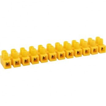 Клеммная колодка REXANT KВ-12 4-12 винтовая желтый, 10 шт.