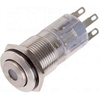 Кнопка антивандальная REXANT 16 12В б/фикс красная