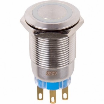 Кнопка антивандальная REXANT A19-C1 12В б/фикс белая