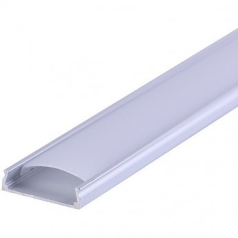 Комплект врезного алюминиевого профиля REXANT с рассеивателем, 24х6мм, 1м
