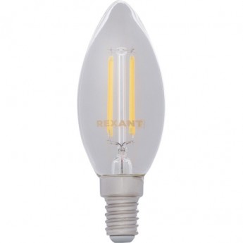 Лампа филаментная REXANT CN35 7.5 Вт 4000K E14 диммируемая