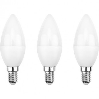 Лампа светодиодная REXANT CN 7.5 Вт E14 2700 K, 3 шт.