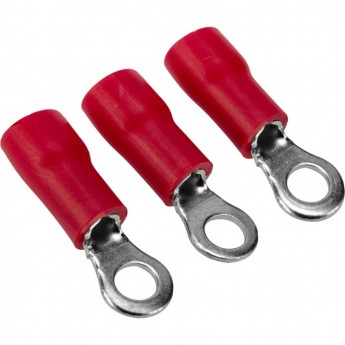 Наконечник кольцевой REXANT изолированный ø 3.7мм 0.5-1.5мм² (НКи 1.5-3.5) красный 10шт