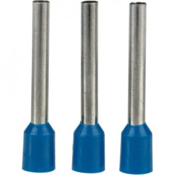 Наконечник штыревой REXANT втулочный изолированный F-18 мм 2.5 мм² (НШВи 2.5-18) синий