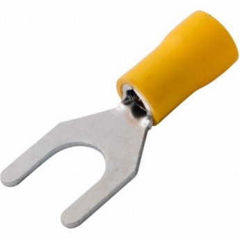Наконечник вилочный REXANT 8.4 мм 4-6 мм² изолированный желтый
