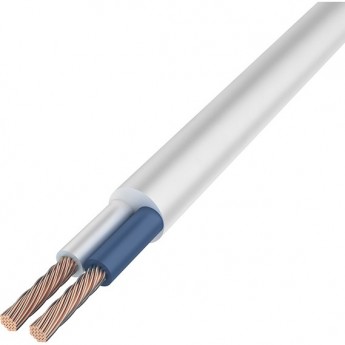 Провод REXANT ПВС 2x1.0 мм² соединительный белый 20 м