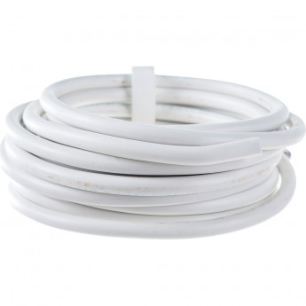 Провод REXANT ПВС 2x1.5 мм² соединительный белый 5 м