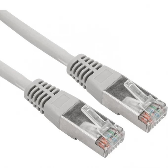 Шнур коммутационный REXANT, патч-корд F/UTP RJ45-RJ45, CAT 5e, LSZH, серый, 2м 18-8005-1 Шнур коммутационный REXANT, патч-корд F/UTP RJ45-RJ45, CAT 5e, LSZH, серый, 2м 18-8005-1