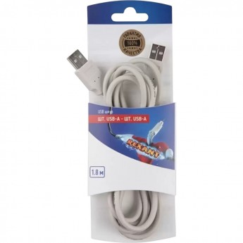 Шнур REXANT штекер USB-А - штекер USB-A 1.8M