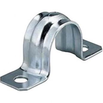 Скоба REXANT СМД 19-20 двухлапковая для металлорукава ø 15 мм (100 шт./уп.)