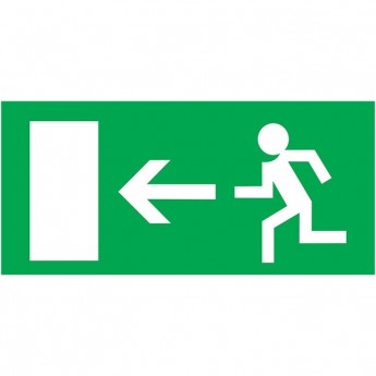 Табличка ПВХ REXANT эвакуационный знак «Направление к эвакуационному выходу налево» 150х300 мм