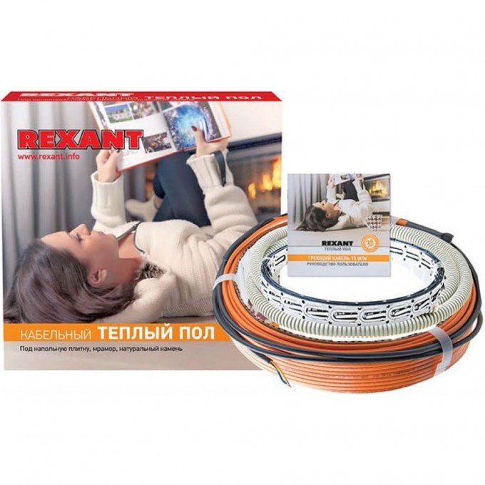 Теплый пол REXANT STANDARD RND -30-450 (450Вт/30м/ S обогрева, м2: 2,7-3,8) двужильный 51-0514-3 Теплый пол REXANT STANDARD RND -30-450 (450Вт/30м/ S обогрева, м2: 2,7-3,8) двужильный 51-0514-3