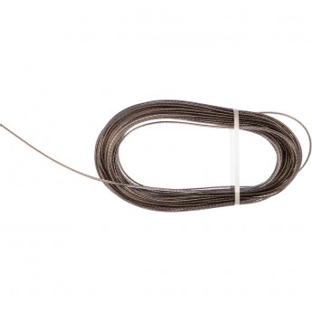 Трос стальной REXANT в ПВХ оплетке d=2,5 мм, черный ( моток 20 м)