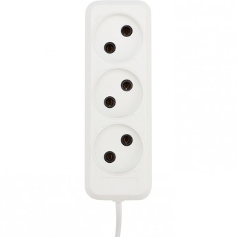 Удлинитель REXANT 3 гнезда 3 м 2х0.75 мм² б/з белый