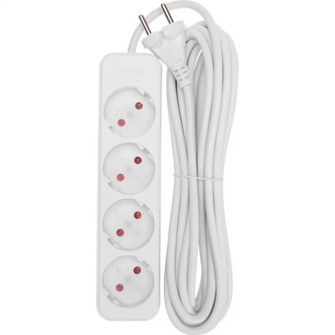 Удлинитель REXANT STANDARD 4 гнезда, 5м, 2х1,0мм², б/з, белый 13-4025 Удлинитель REXANT STANDARD 4 гнезда, 5м, 2х1,0мм², б/з, белый 13-4025