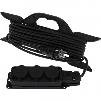 Удлинитель-шнур REXANT КГ 3х1.5 3500 Вт 10 м 3 гнезда морозостойкий с/з на рамке