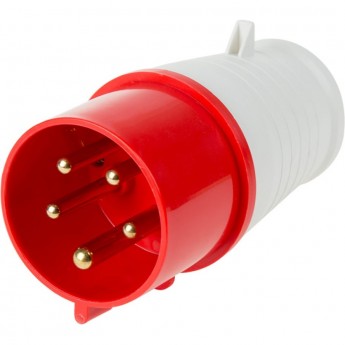 Вилка REXANT 025 переносная 3Р+РЕ+N 32А 380В IP44