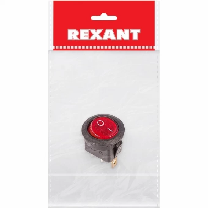 Выключатель клавишный REXANT RWB-214 6А красный с подсветкой индивидуальная упаковка 36-2570-1 Выключатель клавишный REXANT RWB-214 6А красный с подсветкой индивидуальная упаковка 36-2570-1